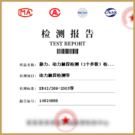 靜力、動力觸探檢測（2個參數）檢測